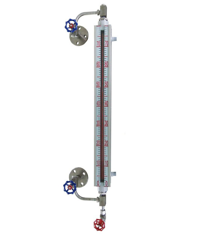 UGS型無盲區(qū)石英管/玻璃管液位計(jì) 雙色/彩色 可帶伴熱、LED燈 材質(zhì)碳鋼/不銹鋼 UGS